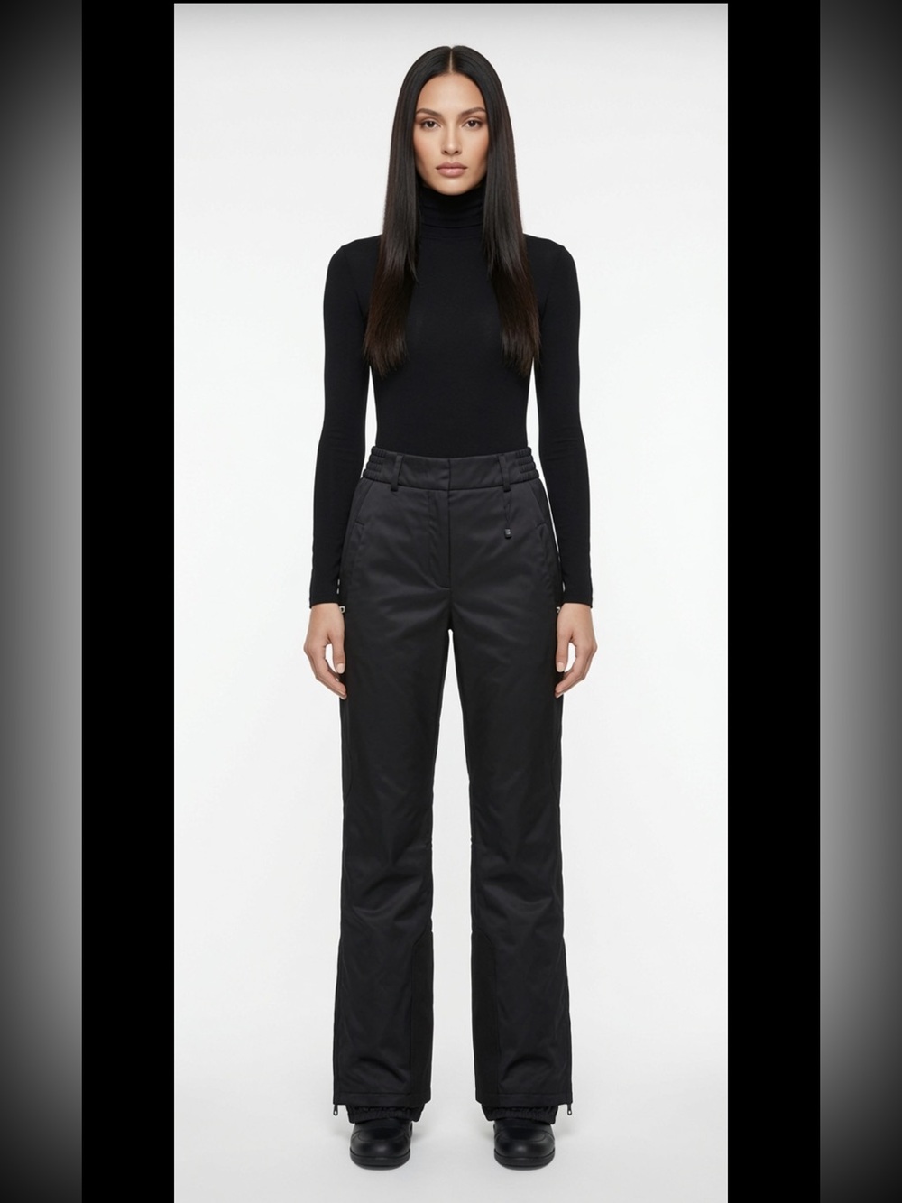Prada Women's Black Duchesse Stretch Technical Pants NWT EU40 US4